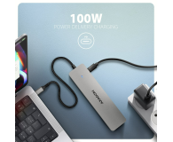 Axagon HMC-7HX2 USB-C 5Gbps DUAL 4K DISPLAY 7in1 hub - 1353488 - zdjęcie 6